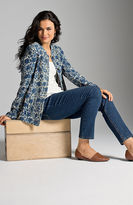 Thumbnail for your product : J. Jill Textured cotton print jacket