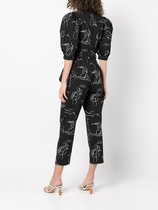 Lhd Casitas abstract-print jumpsuit
