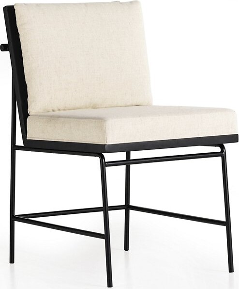 Four Hands Crete Dining Chair Set of 2 in Cream