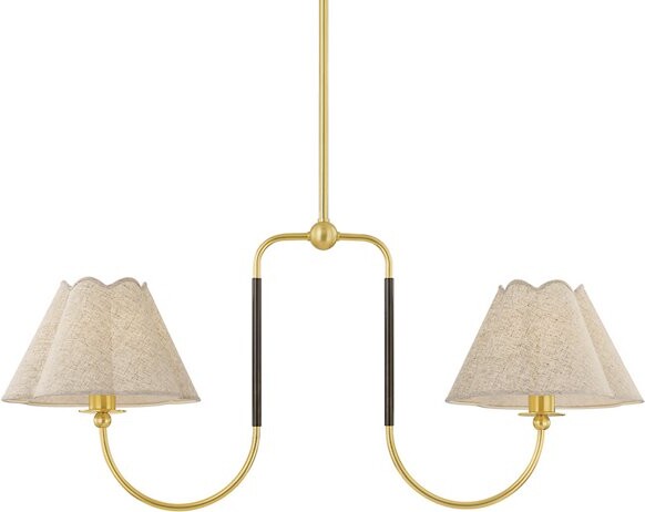 Mitzi Janie Linear Chandelier Light in Brass