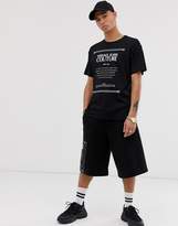 Thumbnail for your product : Versace Jeans Couture t-shirt in white with large logo-Black