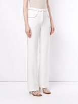 Thumbnail for your product : Giambattista Valli Studded Flare Trousers