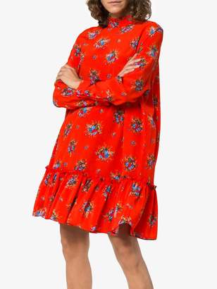 Ganni Kochhar Floral Mini-Dress