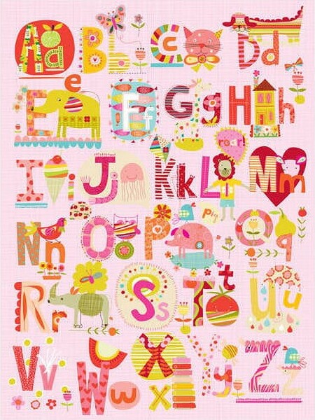 Oopsy Daisy Fine Art For Kids OopsyDaisy'sFruits,FlowersandFurriesCanvasWallArt-Size18x24