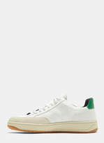Thumbnail for your product : Veja V12 Woven Mesh Panelled Low-Top Sneakers in White and Green