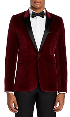 red velvet dress jacket