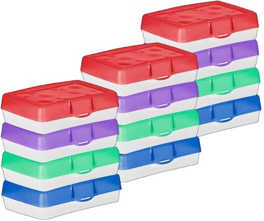 Storex Assorted Pencil Cases