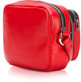 McQ Loveless Riot Red Leather Crossbody Camera Bag