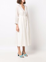 Thumbnail for your product : Sara Lanzi gathered V-neck dress