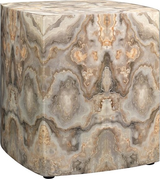 Jamie Young Co. Ink Blot Curved Side Table in Cream