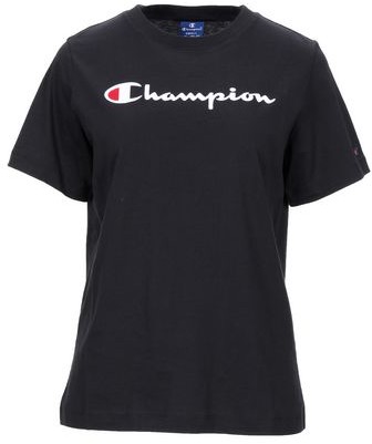 Champion S Women Black T-shirt Cotton - ShopStyle