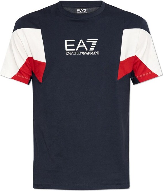 EA7 Emporio Armani Logo Panel T-Shirt