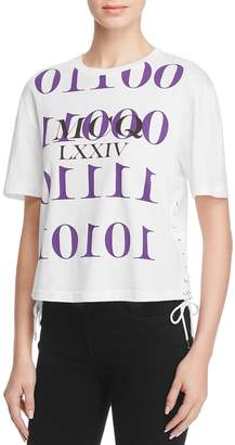 McQ Eyelet Lace-Up Tee