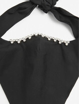 Thumbnail for your product : Area Crystal-embellished cotton face covering