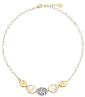 Marco Bicego Lunaria Diamond& 18K Yellow Gold Necklace