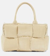 Thumbnail for your product : Bottega Veneta Arco Small suede and shearling tote