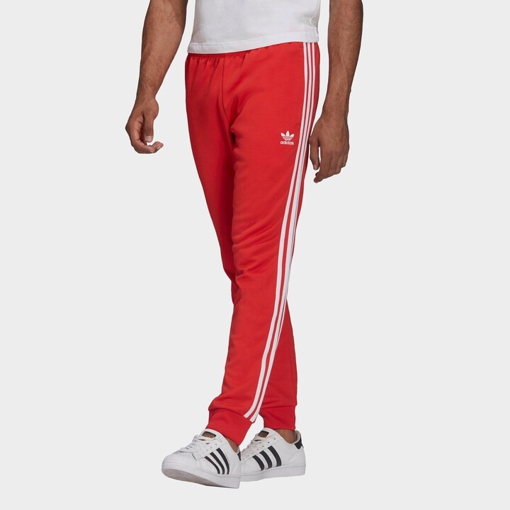 Mens Red Adidas Pants | Shop the world's largest collection of fashion |  ShopStyle