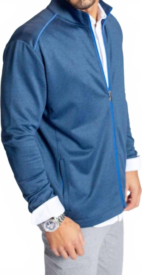 Buki Destination Collection Full Zip Tech Jacket In Navy