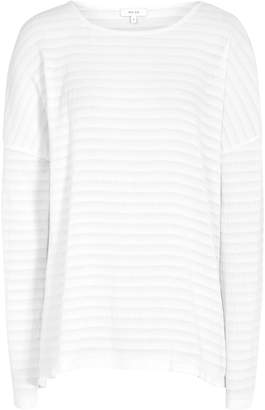 Reiss Deanna - Textured Long-sleeve Top in White