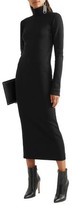 Thumbnail for your product : Haider Ackermann Wool And Cotton-Blend Turtleneck Midi Dress