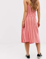 Thumbnail for your product : Glamorous midi wrap skirt in tonal stripe co-ord