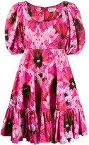 Thumbnail for your product : Alexander McQueen Abstract Floral Print Dress