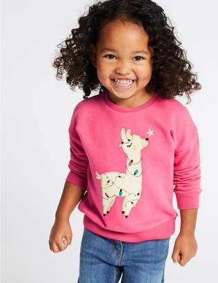 Marks and Spencer Llama Sweatshirt (3 Months - 7 Years)