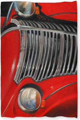 Begin Edition International Inc. 50's Car Grid Closeup Vintage Duvet Cover | Home Decor