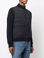 Thumbnail for your product : Corneliani Panelled Wool Bomber Jacket