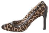 Thumbnail for your product : Warren Edwards Animal Print Round-Toe Pumps