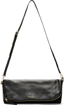 Thumbnail for your product : Burberry Black Deerskin The Petal Large Clutch