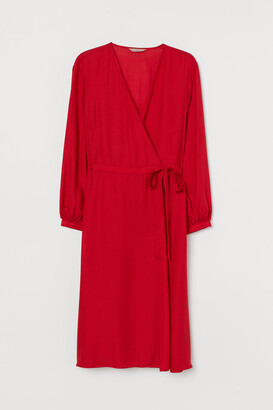 red wrap dress canada