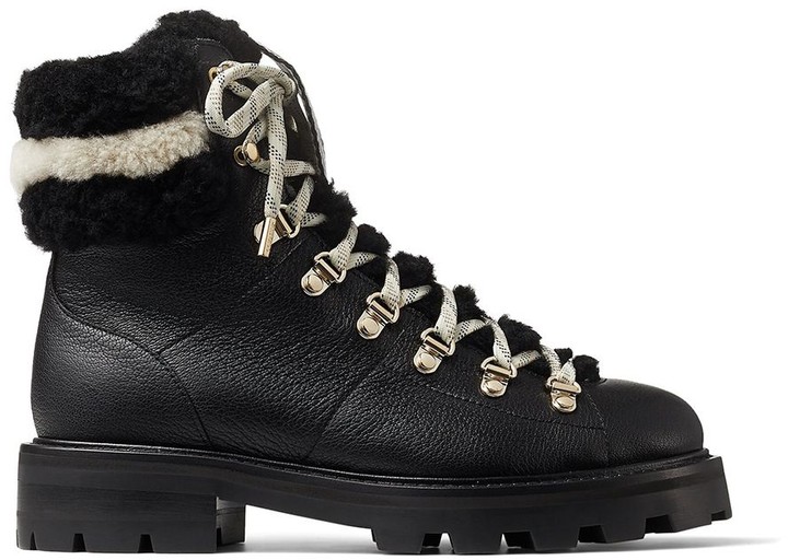 shearling hiking boots