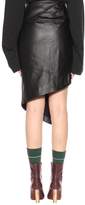 Thumbnail for your product : Vetements Asymmetric leather skirt