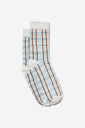 Rubi Check Textured Sock