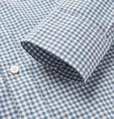 Thumbnail for your product : Canali Button-Down Collar Gingham Cotton Shirt