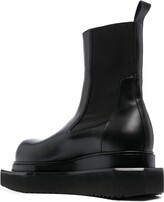 Thumbnail for your product : Rick Owens Black Beatle Turbo Cyclops Leather Chelsea Boots