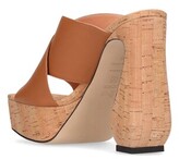 Thumbnail for your product : Si Rossi 125mm Platform leather mules