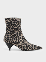 Thumbnail for your product : Charles & Keith Leopard Print Ankle Boots