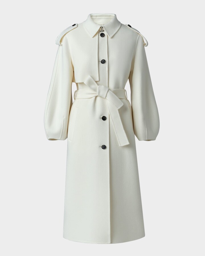 Mackage Ceyla Belted Handmade Double-Face Virgin Wool Coat