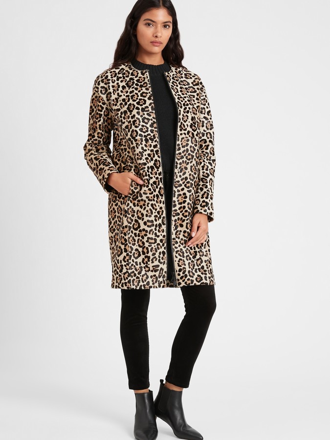 petite leopard jacket