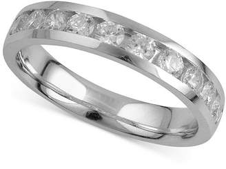 Macy's Diamond Channel-Set Band (7/8 ct. t.w.) in 18k White Gold