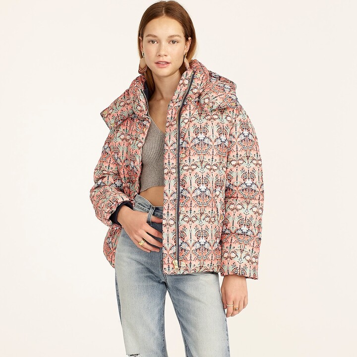 J.Crew Flurry puffer jacket with PrimaLoft® in Liberty® May nouveau print -  ShopStyle