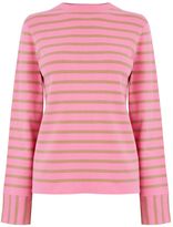 Thumbnail for your product : Warehouse Stripe High Neck Jumper