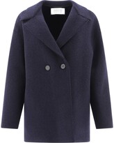 Thumbnail for your product : Harris Wharf London Double-Breasted Dropped Shoulder Coat