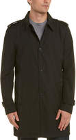 Thumbnail for your product : The Kooples Leather-Trim Coat