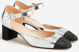 Thumbnail for your product : J.Crew Millie ankle-strap heels in Italian metallic leather