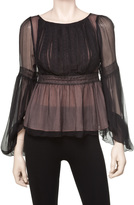 Thumbnail for your product : Max Studio Silk Chiffon Blouse
