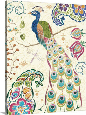 Bungalow Rose Mystical Peacock 'Peacock Fantasy' Daphne Brissonnet Graphic Art Print