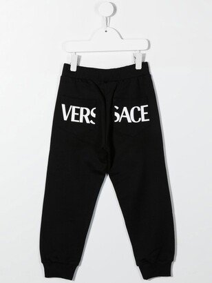 Versace Children Greca print track pants